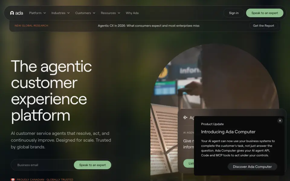 Ada's website