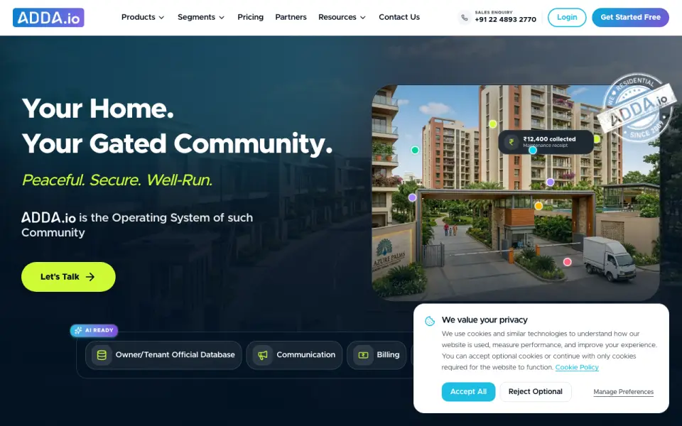 ADDA's website