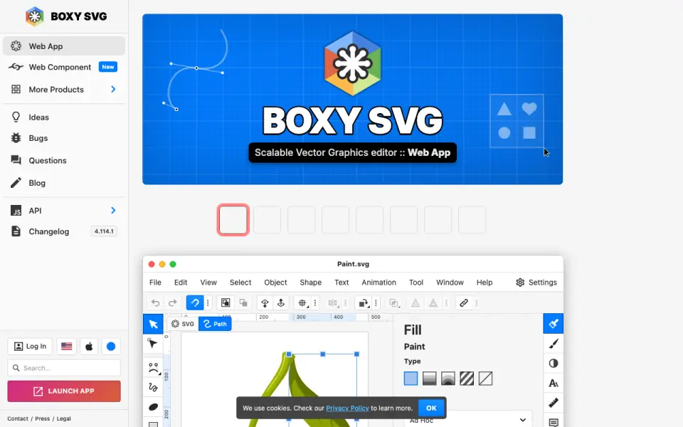 Boxy SVG's website