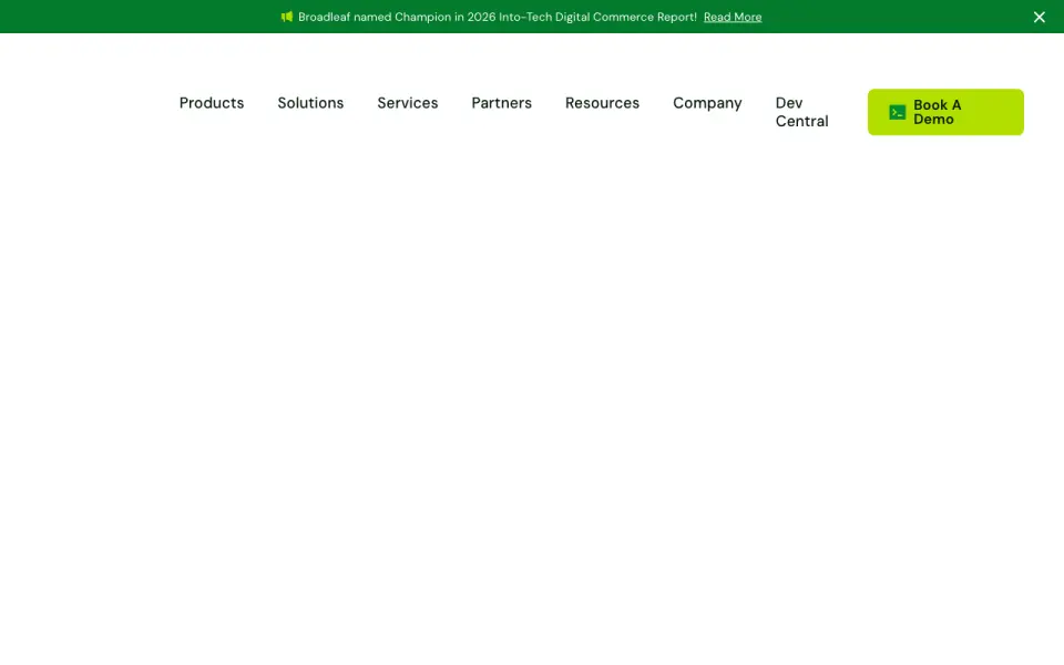 Broadleaf Commerce's website