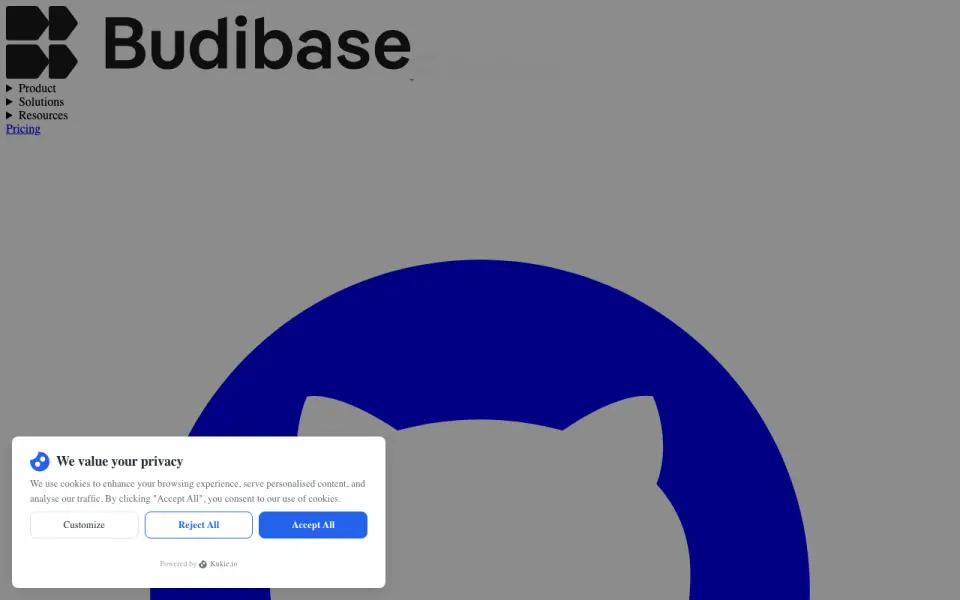 Budibase's website