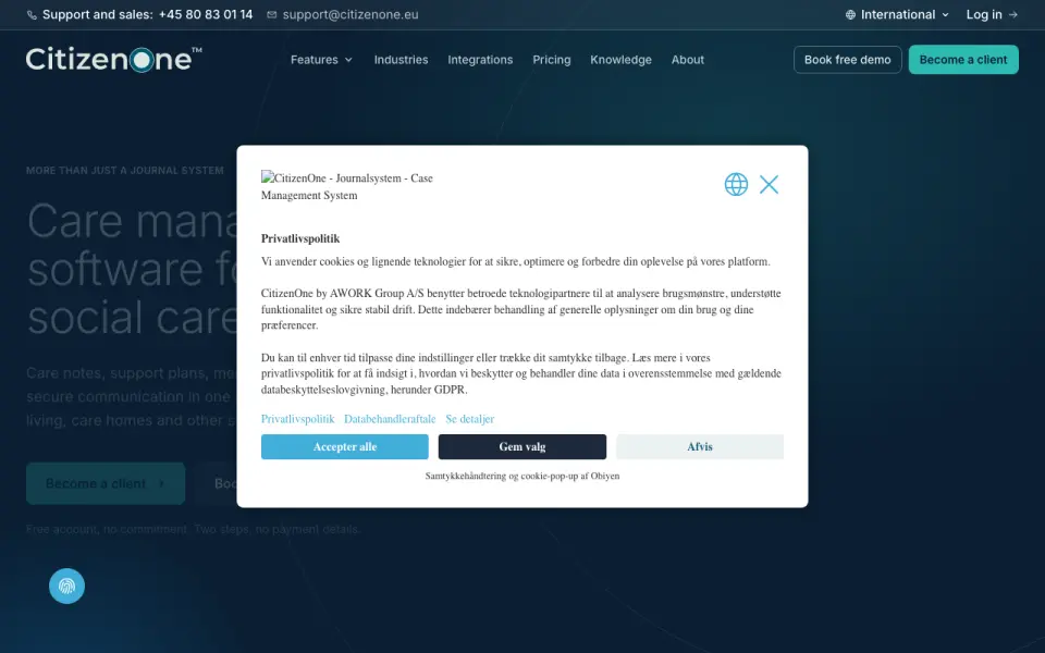 CitizenOne's website