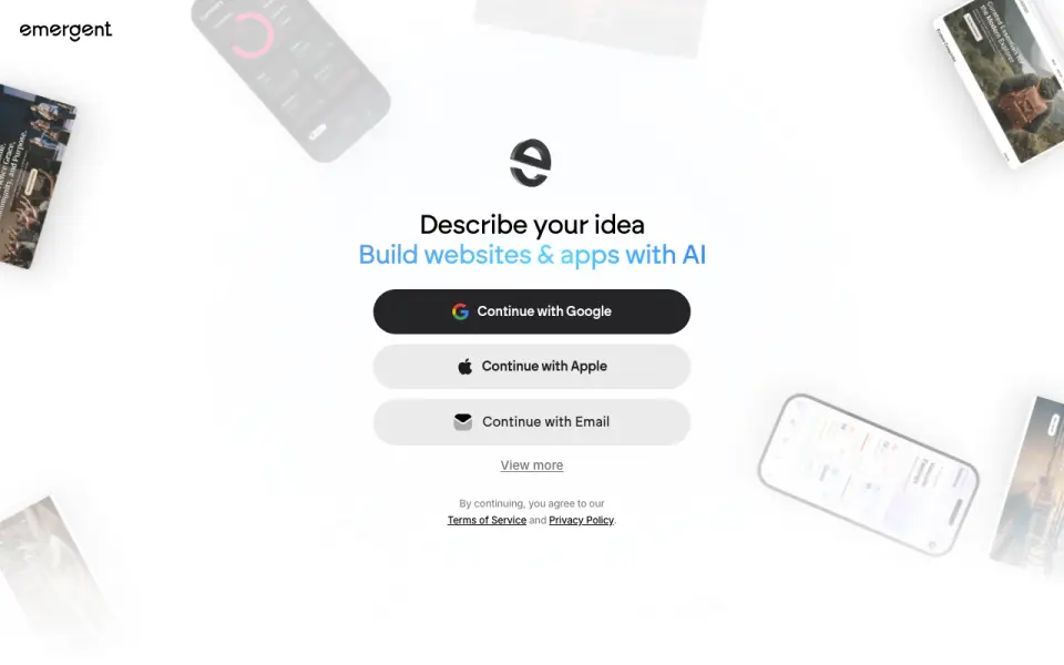 Emergent's website