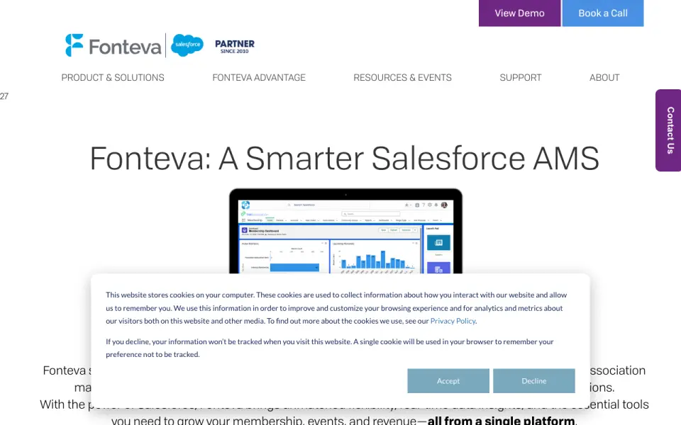 Fonteva's website