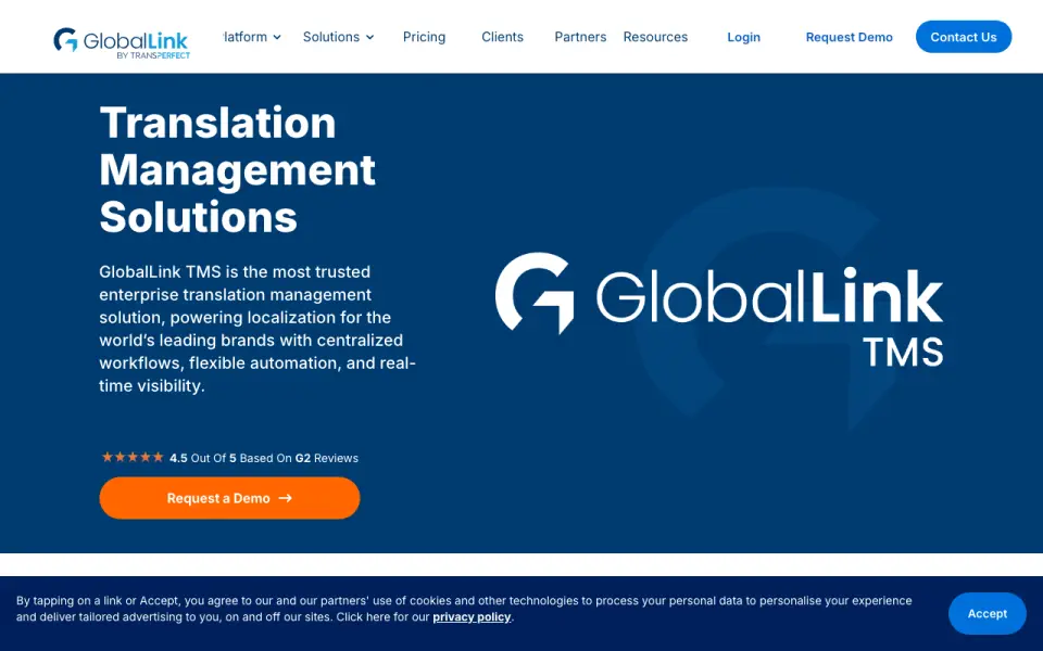 GlobalLink Web's website