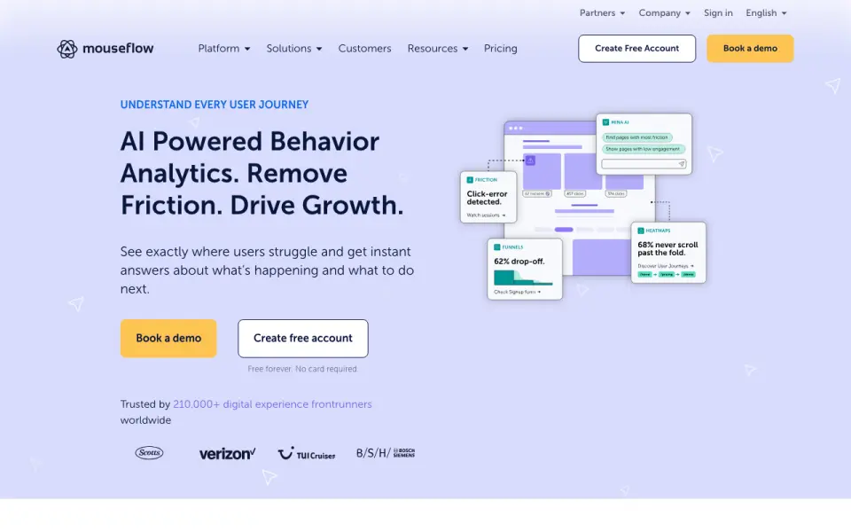 Mouseflow's website