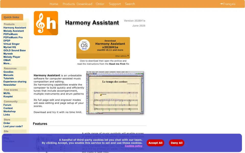 Harmony Assistant's website