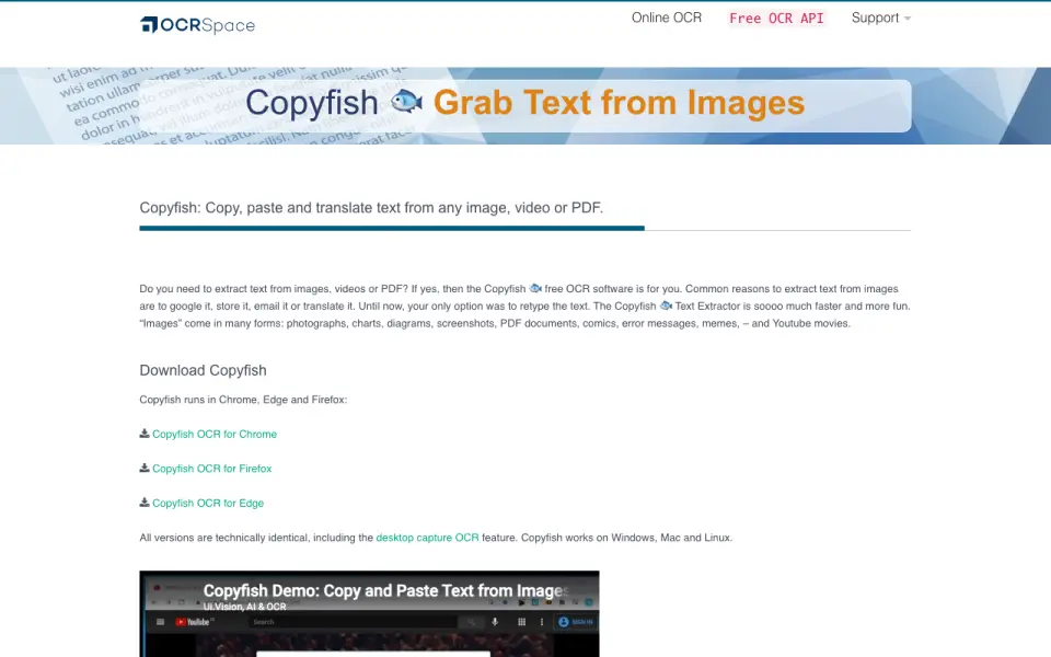 OCR.space's website