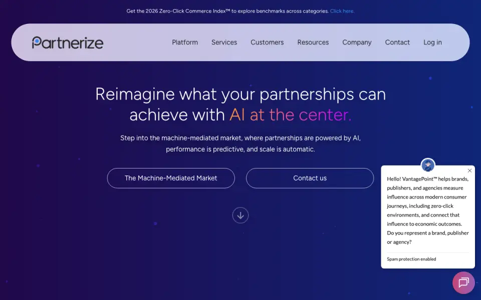 Partnerize's website