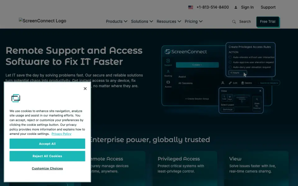 ConnectWise ScreenConnect's website