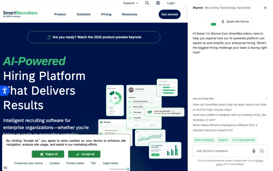 SmartRecruiters's website