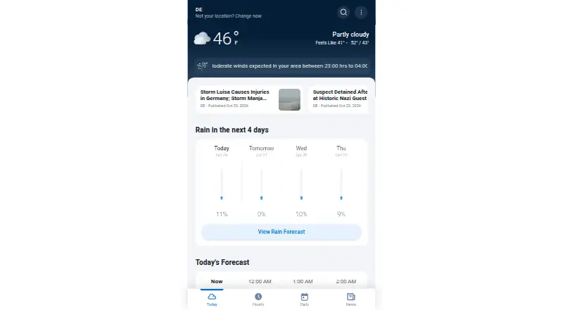 1Weather's website
