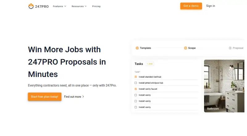 The 247PRO homepage
