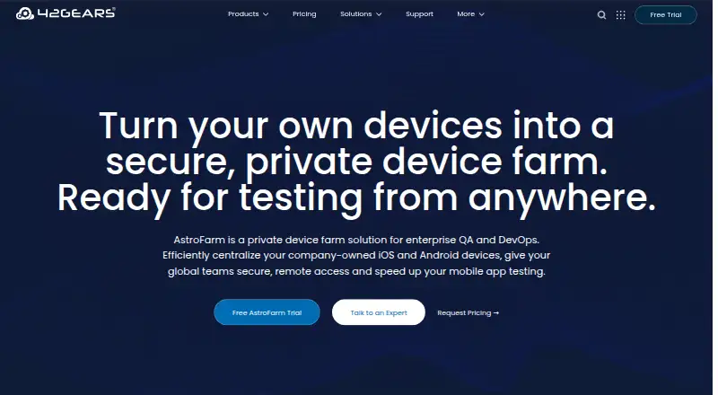 AstroFarm's website