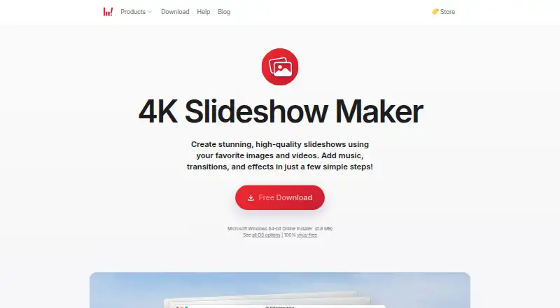 4K Slideshow Maker's website