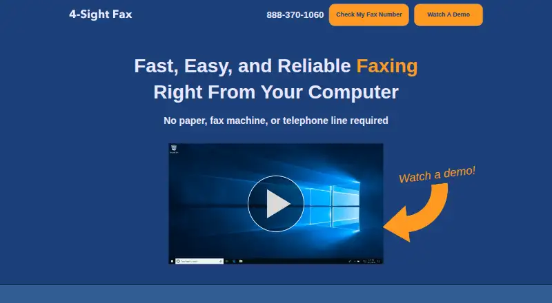 4-Sight Fax's website