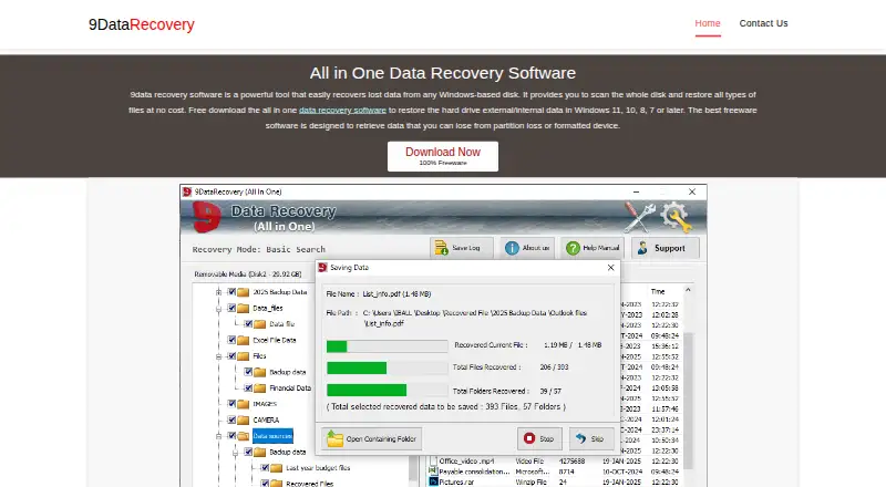 9DataRecovery's website