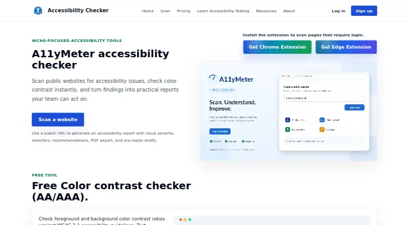A11yMeter's website