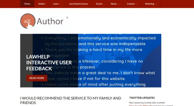 A2J Author's website