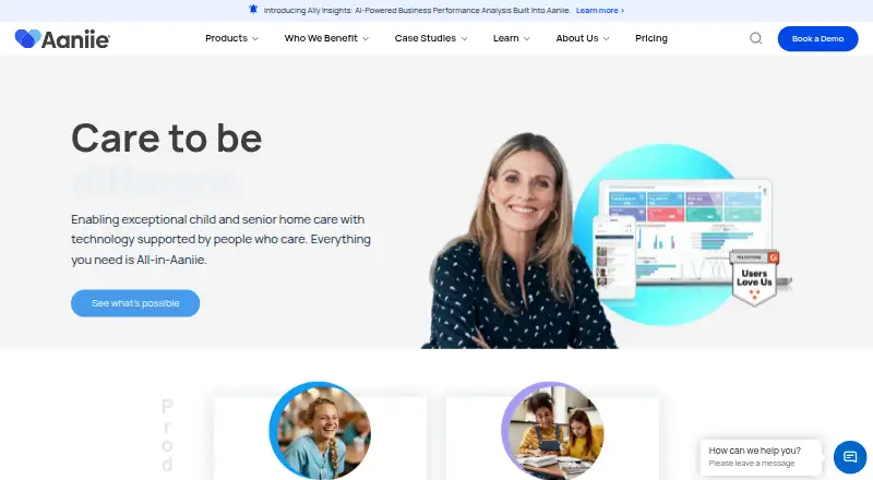 Aaniie's website