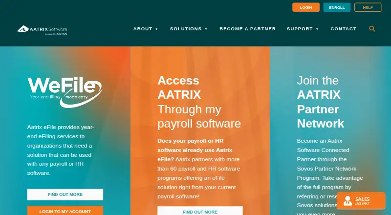 Aatrix eFile's website