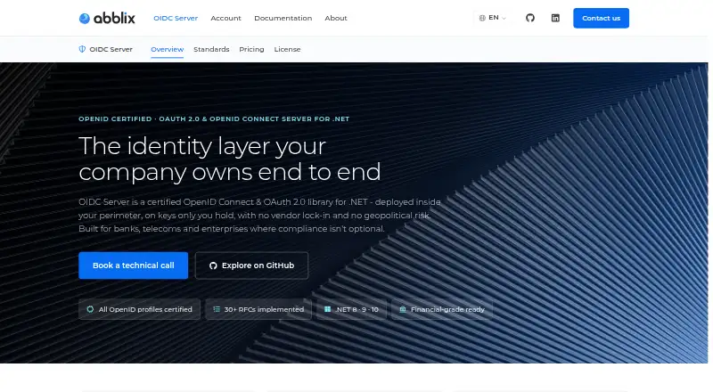 Abblix OIDC Server's website