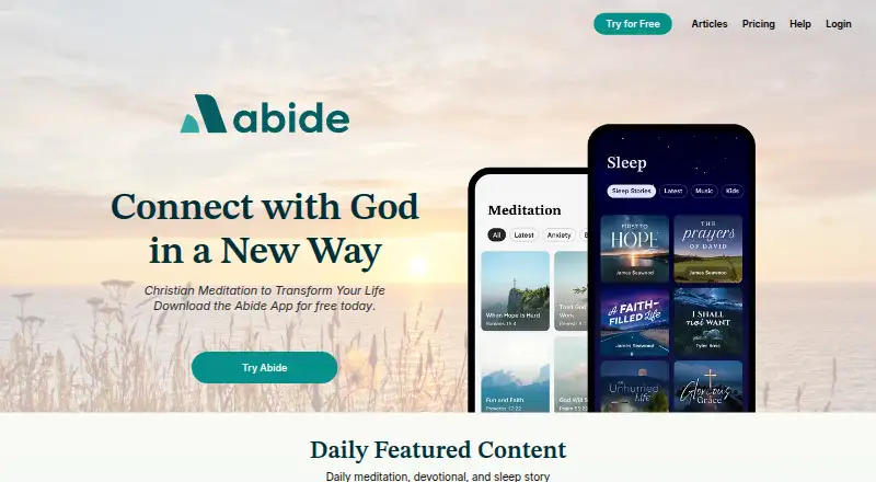 Abide's website