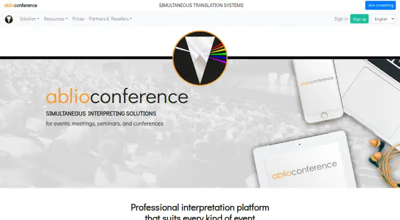 AblioConference's website