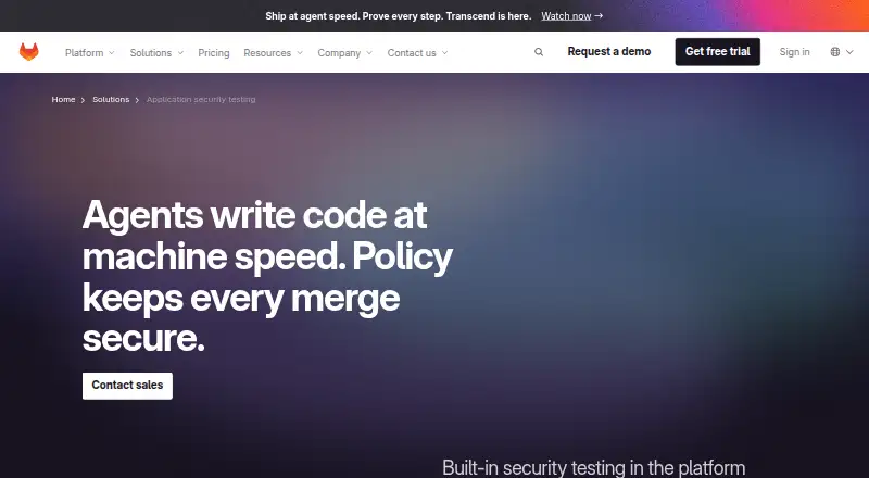 GitLab Secret Detection's website