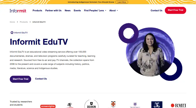 Informit EduTV's website