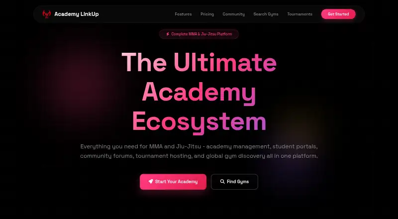 The Academy LinkUp homepage