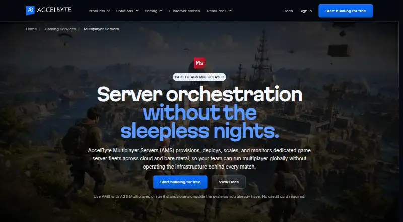 AccelByte Multiplayer Servers's website