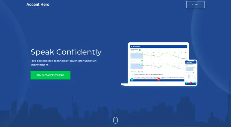 Accent Hero's website