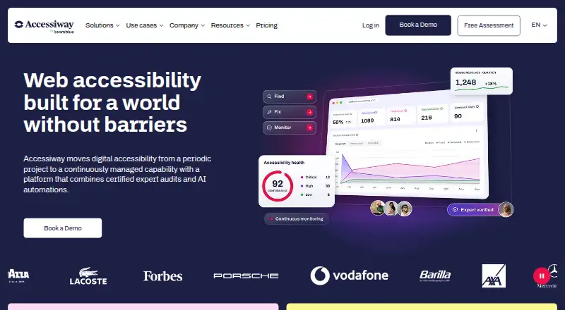 The Accessiway Platform homepage