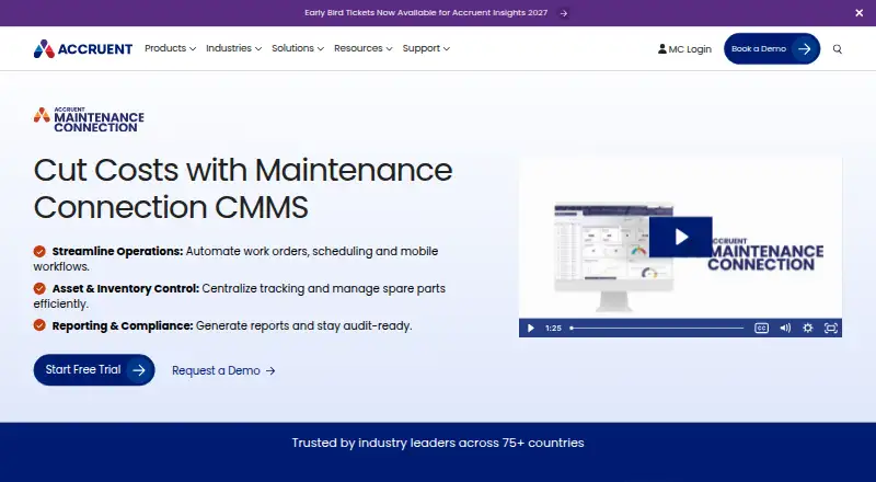 Maintenance Connection's website