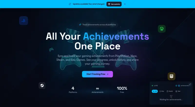 The AchieveSync homepage