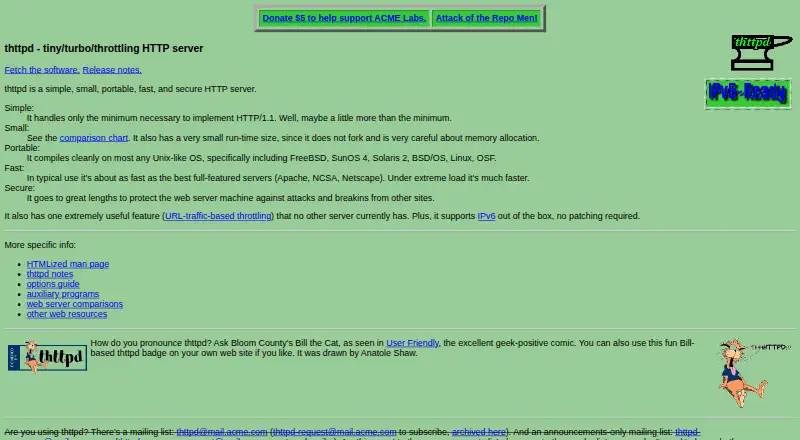 thttpd's website