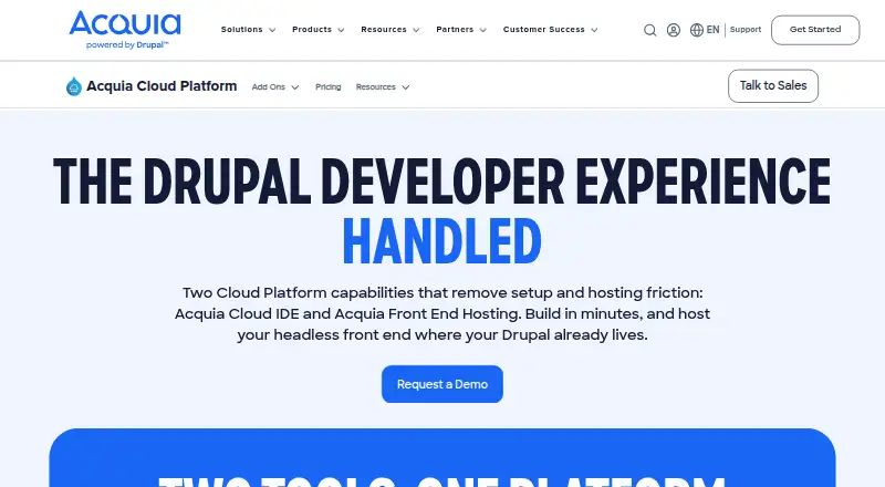 Acquia Cloud IDE's website