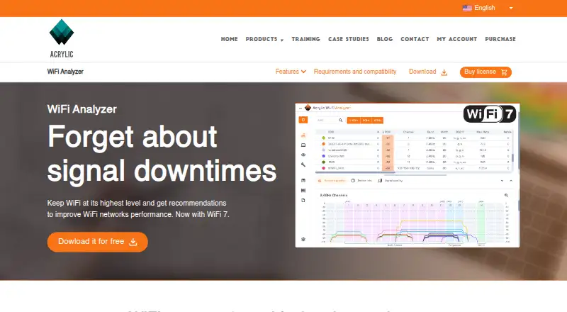 Acrylic Wi-Fi Analyzer's website