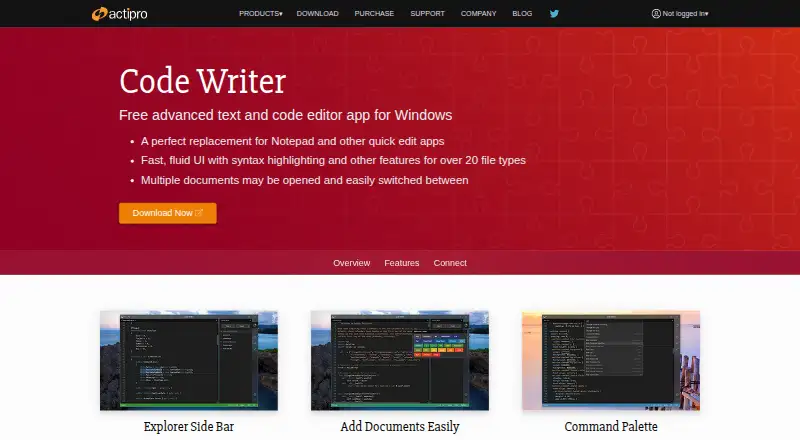 Code Writer's website