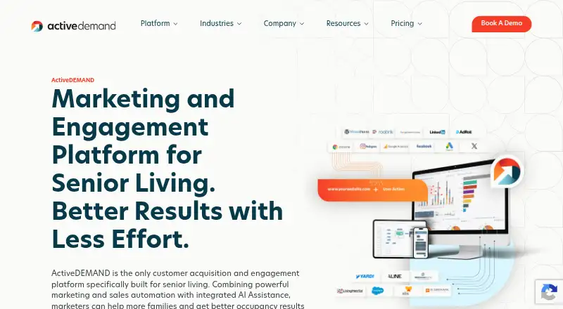 The ActiveDEMAND homepage