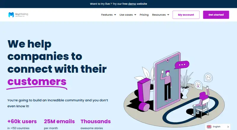 The AcyMailing homepage