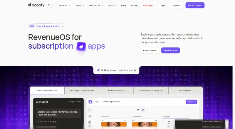 Adapty's website