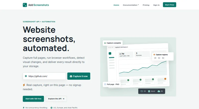 AddScreenshots's website