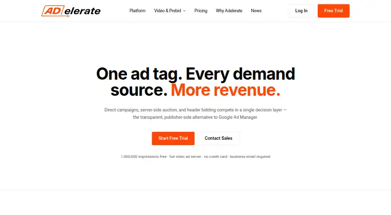 Adelerate's website