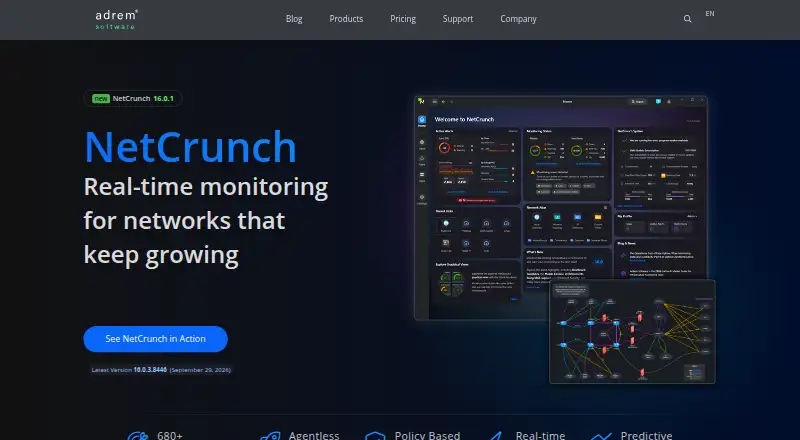 NetCrunch's website