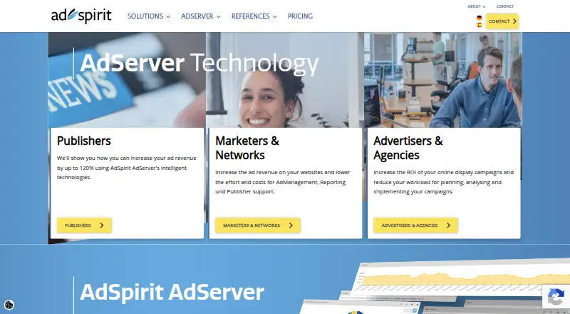 AdSpirit's website