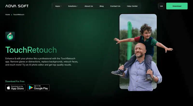 TouchRetouch's website