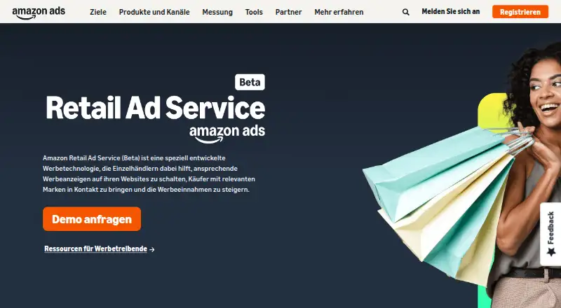 Amazon Retail Ad Service's website