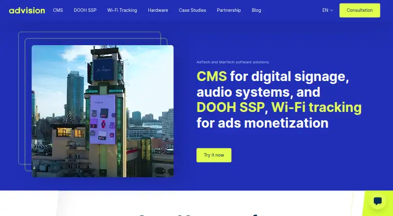 Advision's website